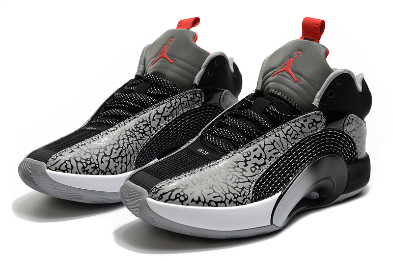 Air Jordan 35 AJ3 Cement Grey Black - Click Image to Close